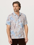 Multi Creswell Men's Short Sleeve Polo | Robert Graham Polos Collection | Sam's Tailoring Fine Men's Clothing