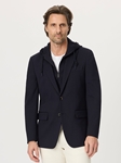 Navy Voyager Two Button Notch Lapel Men's Blazer | Robert Graham Blazers Collection | Sam's Tailoring Fine Men's Clothing