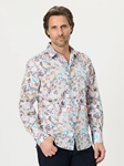 Multi Shadbush Long Sleeve Button Down Men's Shirt | Robert Graham Long Sleeves Shirts Collection | Sam's Tailoring Fine Men Clothing