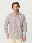 Brown Darien Long Sleeve Button Down Men's Shirt | Robert Graham Long Sleeves Shirts Collection | Sam's Tailoring Fine Men Clothing