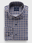 Medium Brown Modern 4 Flex Stretch Knit Men'S Shirt | Emanuel Berg Casual Shirts Collection | Sam's Tailoring Fine Men Clothing
