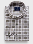 Medium Green Modern 4 Flex Stretch Knit Men's Shirt | Emanuel Berg Casual Shirts Collection | Sam's Tailoring Fine Men Clothing