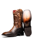 Lisboa Genuine Python Skin Men's Cowboy Boot | Western Boots Collection | Sam's Tailoring Fine Men's Clothing
