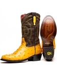 Buttercup Ostrich Skin Vamp Men's Cowboy Boot | Western Boots Collection | Sam's Tailoring Fine Men's Clothing