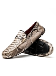 Natural Python Original Skin Exotic Driver Loafer | Marco Di Milano Loafer Collection | Sam's Tailoring Fine Men's Clothing