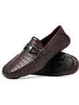 BlackCherry Genuine Caiman Belly Slip-on Driving Loafer | Marco Di Milano Loafer Collection | Sam's Tailoring Fine Men's Clothing