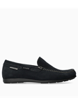 Jeans Blue Velours Lining Nubuck Men's Slip On | Mephisto Slip On Collection | Sam's Tailoring Fine Men's Clothing