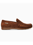 Brown Velours Lining Nubuck Men's Slip On | Mephisto Slip On Collection | Sam's Tailoring Fine Men's Clothing