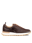 Dark Brown Hill Pebbled Calf Men Dress-Casual Sneaker | Mezlan Casual Shoes Collection | Sam's Tailoring Fine Men's Clothing