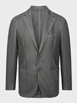 Dark Green Wool / Cashmere Twill 2-Button D-Constructed Soft Jacket  | Emanuel Berg Jackets Collection | Sam's Tailoring Fine Men Clothing