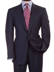 Hickey Freeman Tailored Clothing Dark Blue Plaid Suit 305040 - Suits | Sam's Tailoring Fine Men's Clothing