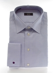 Double Cuffs: Blue Double Cuff Shirt - Eton of Sweden  |  SamsTailoring Clothing