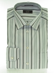 Classic Fit: White with Black Stripes Single Cuff Shirt - Eton of Sweden  |  SamsTailoring Clothing