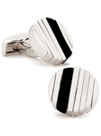 Tateossian London Onyx Rotating Discs Cufflinks CL0224 - Cufflinks | Sam's Tailoring Fine Men's Clothing