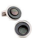 Tateossian London Hematite and Black MOP Level Cufflinks CUF1240 - Cufflinks | Sam's Tailoring Fine Men's Clothing