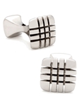 Tateossian London Grid Dumbell Cufflinks CUF1147 - Cufflinks | Sam's Tailoring fine Men's Clothing