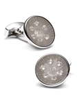 Tateossian London Grey Kaleidoscope Round Cufflinks BTS-9758 - Cufflinks | Sam's Tailoring Fine Men's Clothing