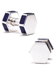 Tateossian London Lapis Boltscrew Cufflinks BTS-8682 - Cufflinks | Sam's Tailoring Fine Men's Clothing