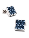 Tateossian London Blue Crystal Square Cufflinks CU0823 - Cufflinks | Sam's Tailoring Fine Men's Clothing