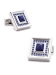 Tateossian London Blue Tile Square Cufflinks CUF0782 - Cufflinks | Sam's Tailoring Fine Men's Clothing