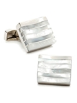 Tateossian London Rectangular MOP Stripe Cufflinks CUF-0193 - Cufflinks | Sam's Tailoring Fine Men's Clothing