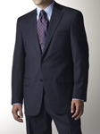 Hart Schaffner Marx Navy Bone Worsted Suit 195389308054 - Suits | Sam's Tailoring Fine Men's Clothing