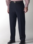 Hart Schaffner Marx Performance Navy Flat Front Trouser 545389664881 - Trousers | Sam's Tailoring Fine Men's Clothing