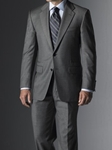 Hickey Freeman Tailored Clothing Gray Tick Suit 085305512104 - Suits | Sam's Tailoring Fine Men's Clothing