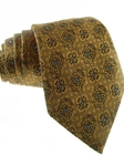 XMI Platinum Rust Small Medallion Tie B09934-RUST - Neckwear Regular Length Ties | SamsTailoring | Fine Men's Clothing