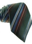 XMI Platinum Charcoal Multi Stripe Tie B09941 - Neckwear Regular Length Ties | SamsTailoring | Fine Men's Clothing