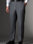 Hickey Freeman Tailored Clothing Modern Mahogany Collection Grey Flat Front Trousers A7511600002 - Spring 2015 Collection Trousers | Sam's Tailoring Fine Men's Clothing