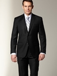 Hart Schaffner Marx Black Solid Suit 198389948183 - Suits | Sam's Tailoring Fine Men's Clothing