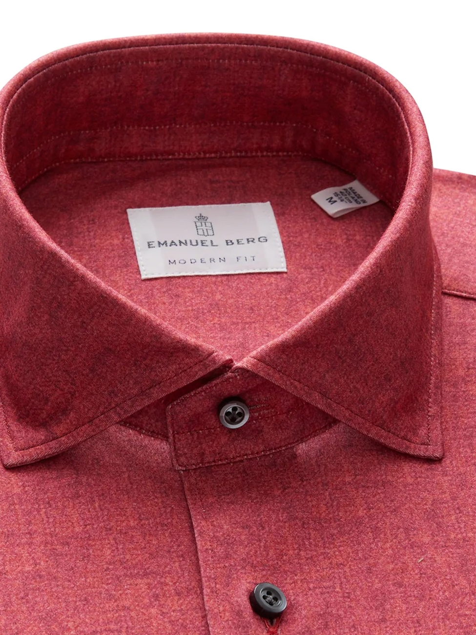 Men Red | Knit Emanuel Modern Clothing Sam\'s Tailoring Fine Solid Shirt Berg Stretch 4Flex Men Shirts |