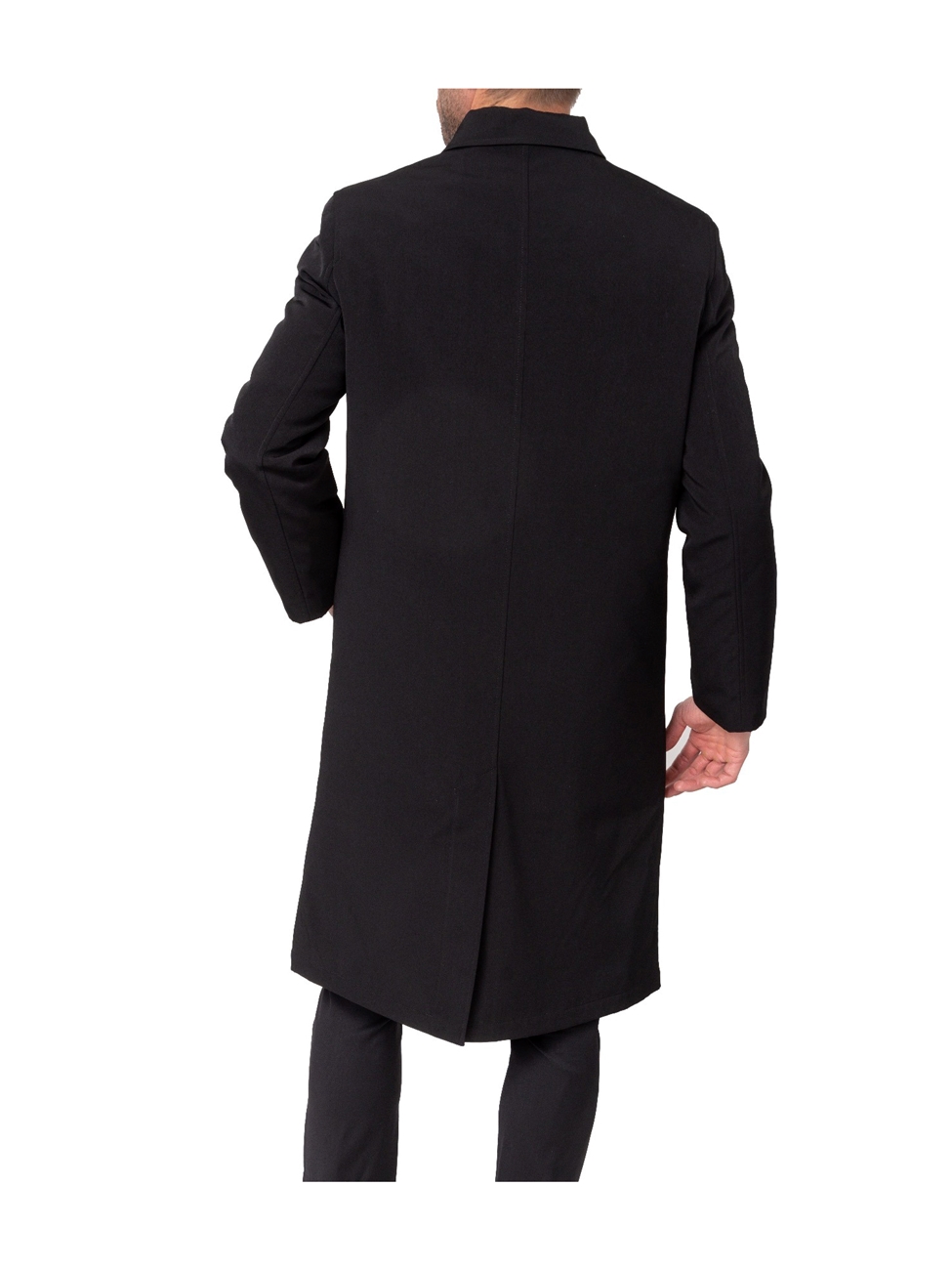Black Full Length Raincoat With Hood Joshua Top Coat | Hart